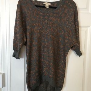 Grey leopard sweater